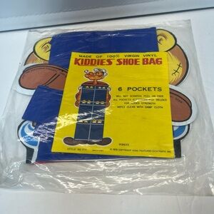 Kiddies Shoe Bag with Cartoon Design - Blue